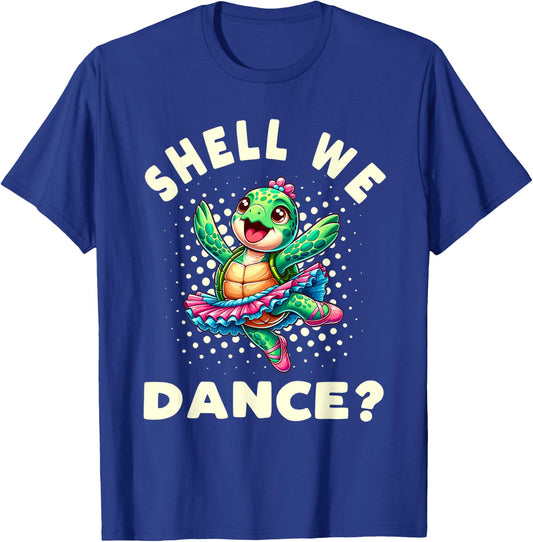 Ballet Dancer Turtle Ballerina T-Shirt - T-Shirt | Royal