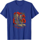 Memorial Day Red Poppy Flower Military Boots 4th of July Women Men T-Shirt - T-Shirt | Royal