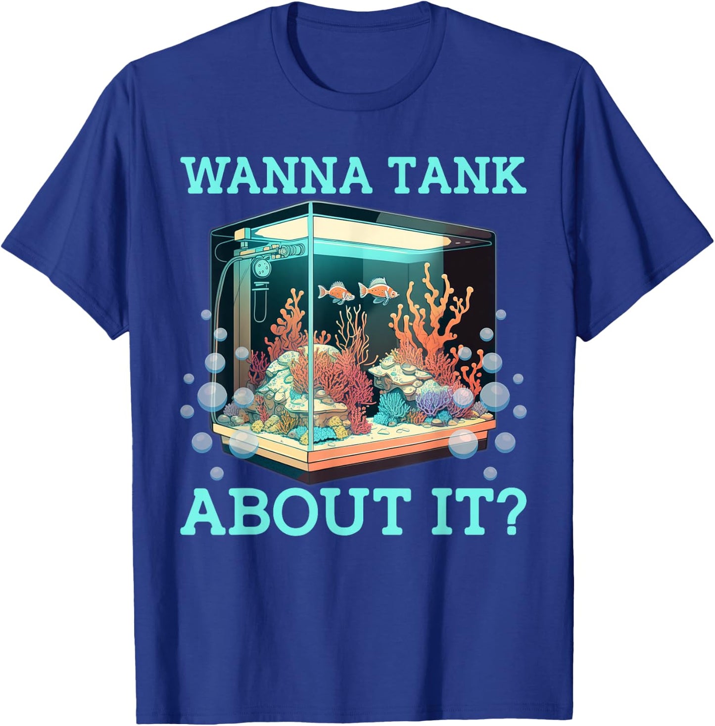 Aquarium Aquarist FishKeeper Reefers Keeper Tank Cleaning T-Shirt - T-Shirt | Royal