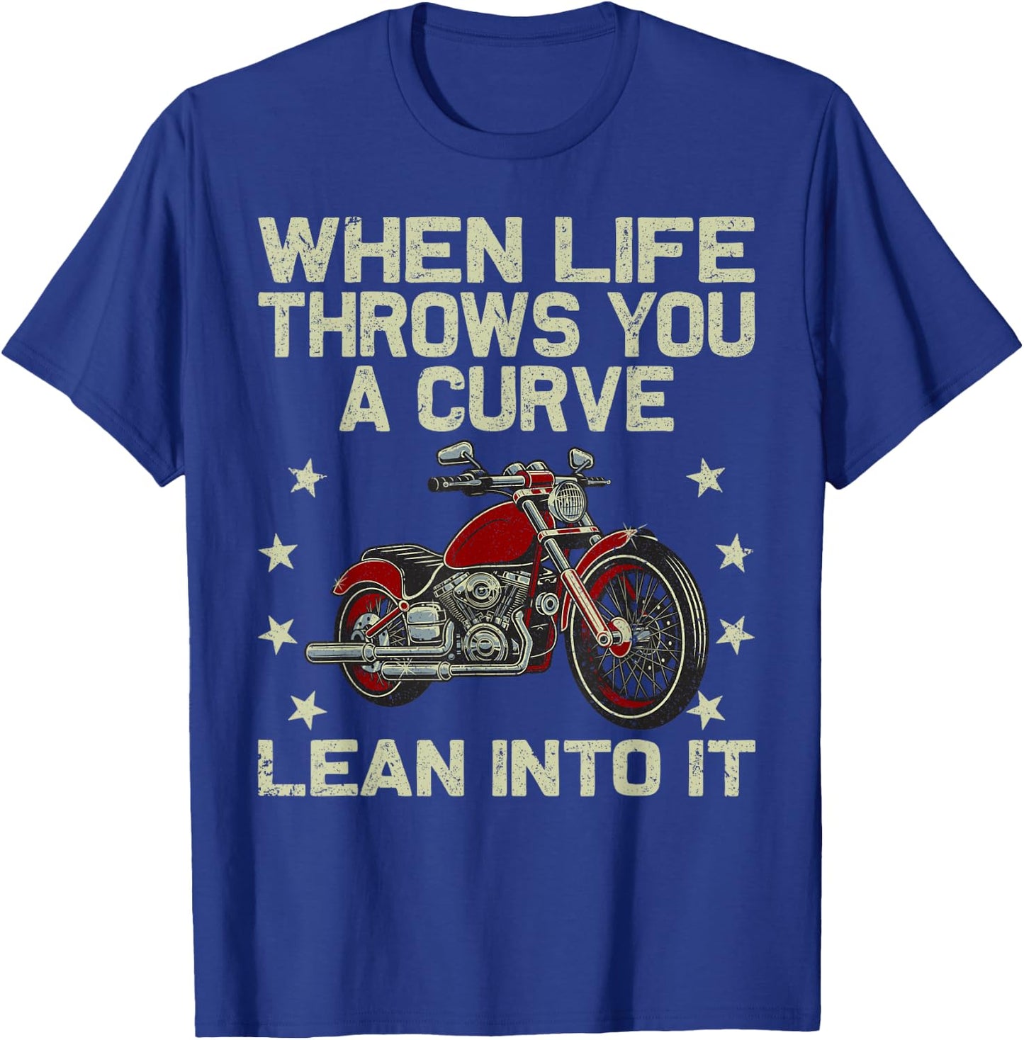 Funny Motorcycle Racer Design Women Motorcycle Lover T-Shirt - T-Shirt | Royal