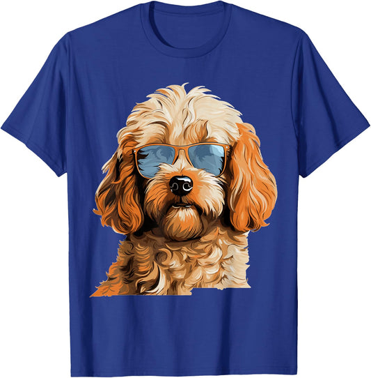 Cockapoo Dog Breed Pet with Sunglasses T-Shirt - T-Shirt | Royal