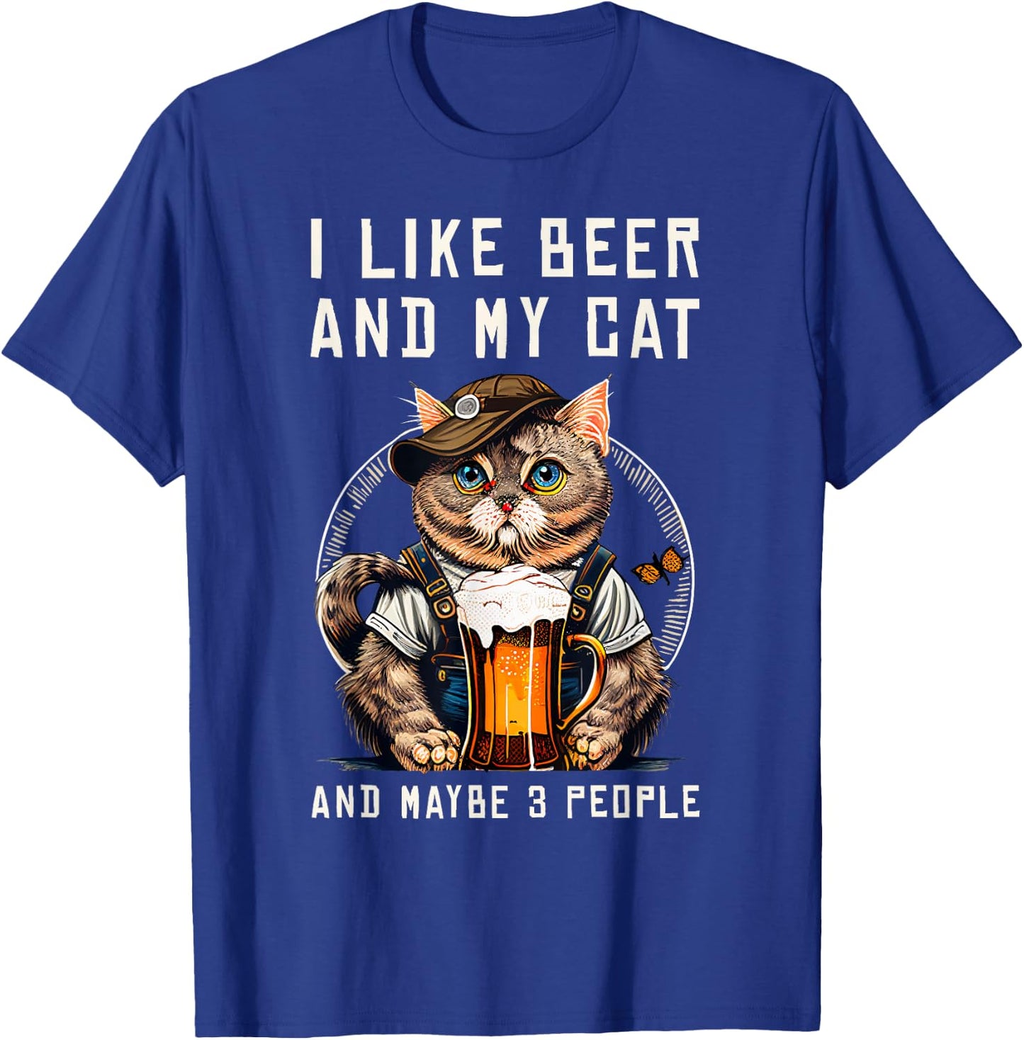 Funny Cat Beer Oktoberfest Bavaria Lederhosen Party Kitten T-Shirt - T-Shirt | Royal