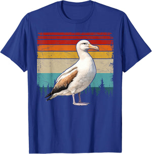 Albatross Vintage Distressed Retro Style Cool Albatross Bird T-Shirt - T-Shirt | Royal