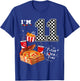 Funny Pizza Lover 11th Birthday Crew 11 Years Old Boys Match T-Shirt - T-Shirt | Royal
