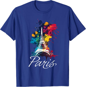 Eiffel Tower Paris Girls Travel Holiday France Souvenir T-Shirt - T-Shirt | Royal