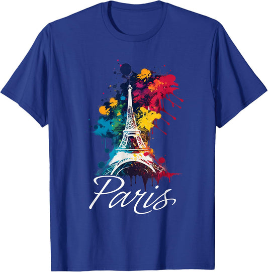 Eiffel Tower Paris Girls Travel Holiday France Souvenir T-Shirt - T-Shirt | Royal