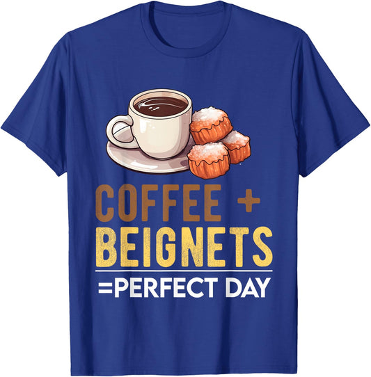 Beignets Baker Coffee Mardi Gras New Orlean French Food T-Shirt - T-Shirt | Royal