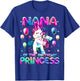 Grandma of the Birthday Princess Girl Flossing Unicorn Nana T-Shirt - T-Shirt | Royal