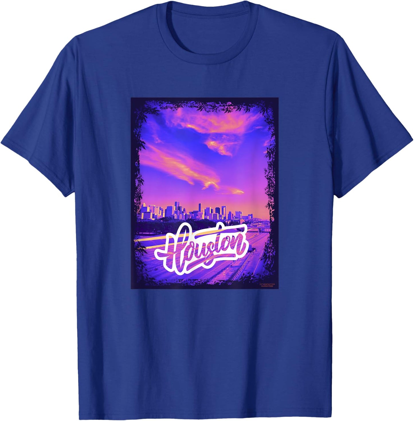 Houston Texas TheH Art Houston Downtown Hues H-Town T-Shirt - T-Shirt | Royal