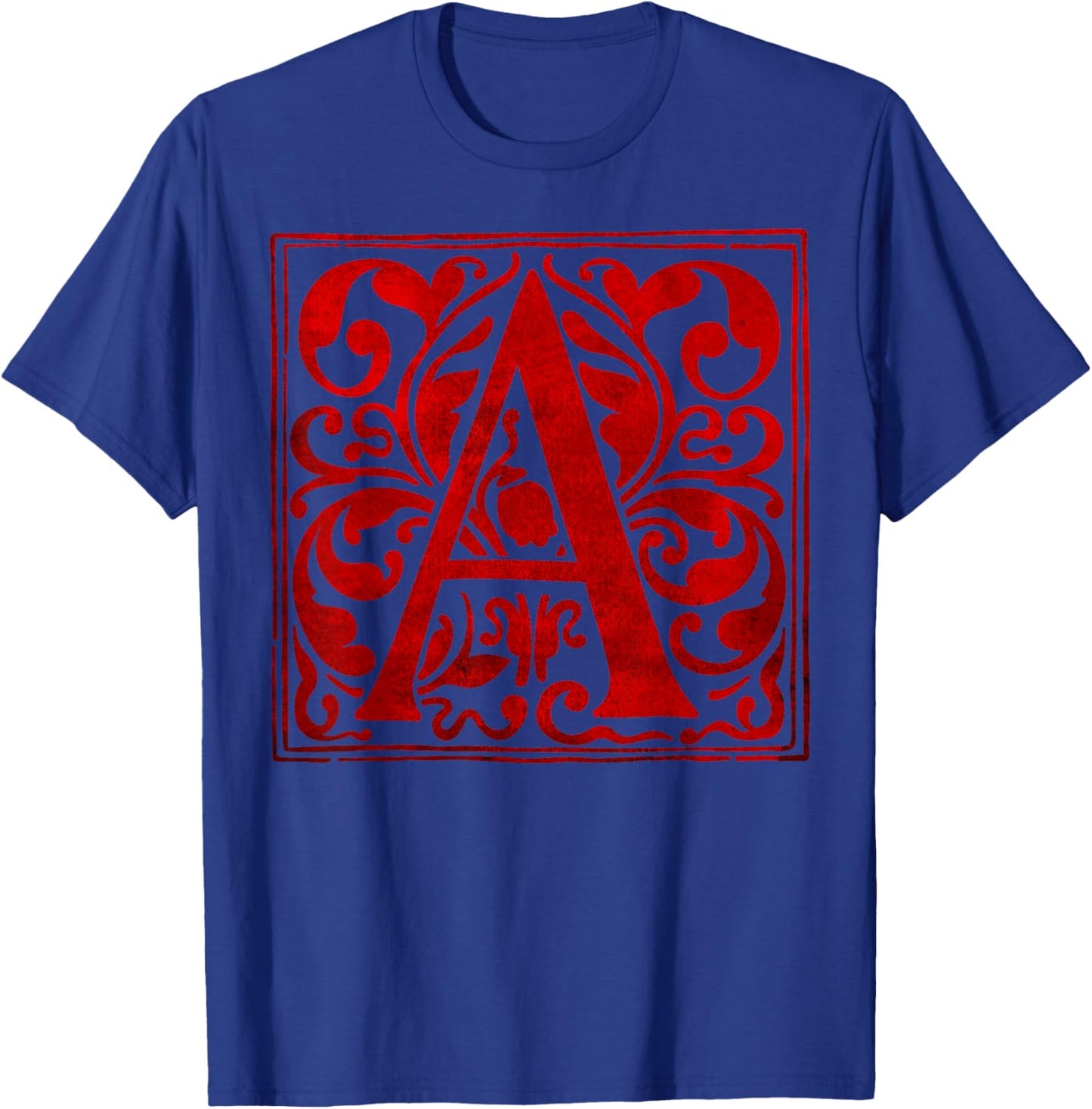 Scarlett Letter Beautiful Illuminated A Literary T-Shirt - T-Shirt | Royal