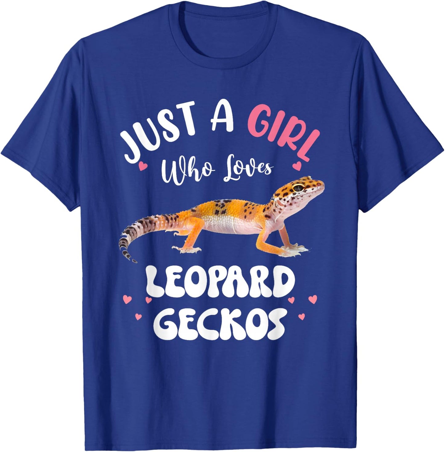 Cool Leopard Gecko For Girls Women Pet Lizard Reptile Lovers T-Shirt - T-Shirt | Royal