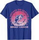 Hooked on Beating Breast Cancer Awareness Fishing Vintage T-Shirt - T-Shirt | Royal