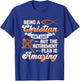 Being Christian isn't Easy Retirement Plan Amazing Church T-Shirt - T-Shirt | Royal