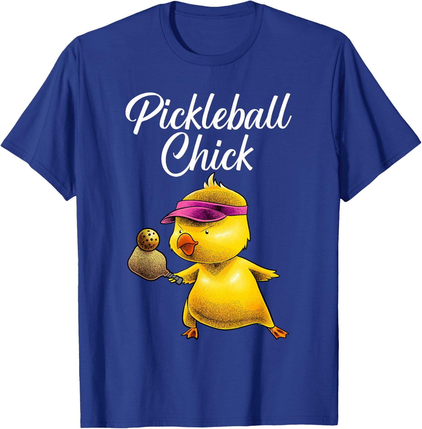 Funny Pickleball Art Girl Paddle Sport Chick Lover T-Shirt - T-Shirt | Royal