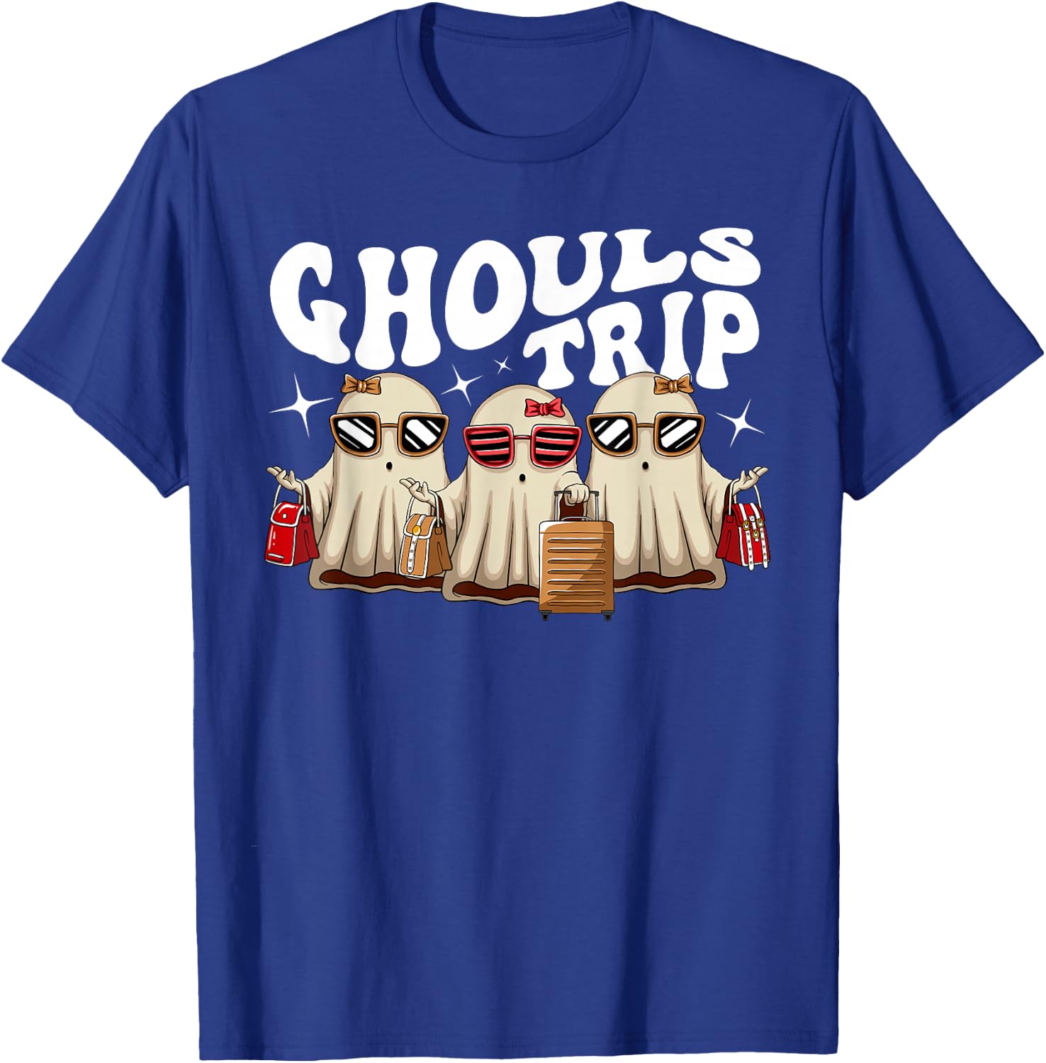 Ghouls Trip Halloween Spooky Cute Women Ghost Girls Trip T-Shirt - T-Shirt | Royal