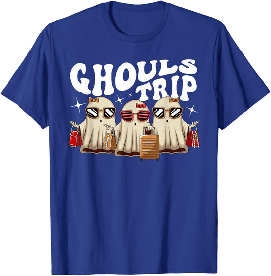Ghouls Trip Halloween Spooky Cute Women Ghost Girls Trip T-Shirt - T-Shirt | Royal