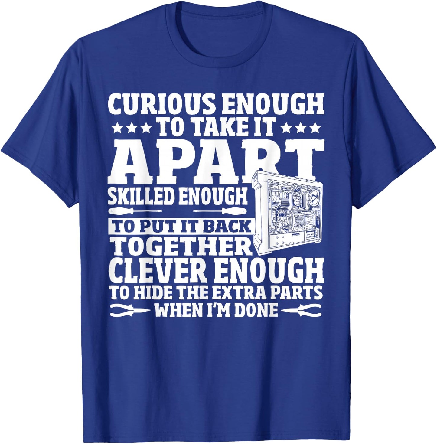 Computer Fixing Information Technology - Computer Repair T-Shirt - T-Shirt | Royal