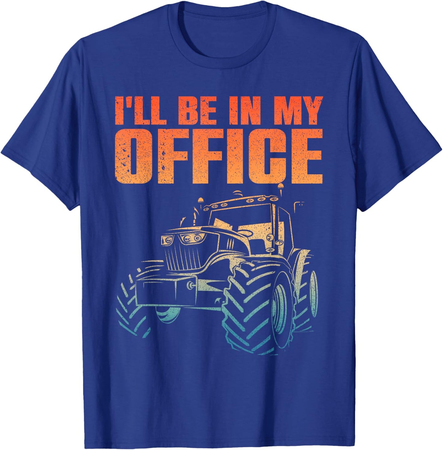Best Tractor Women Farming Agriculture Office Farmer T-Shirt - T-Shirt | Royal