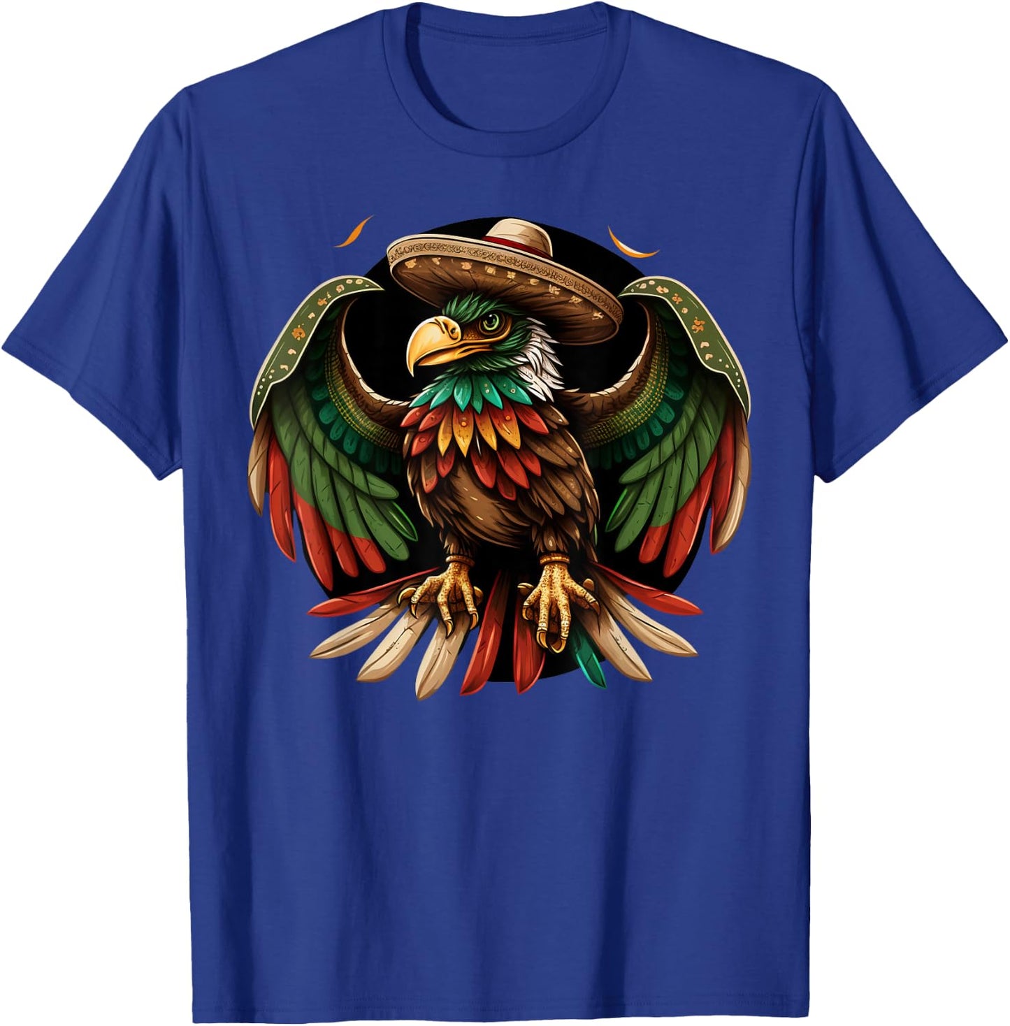 Mexico Cinco de Mayo Sombrero Mexican Eagle T-Shirt - T-Shirt | Royal