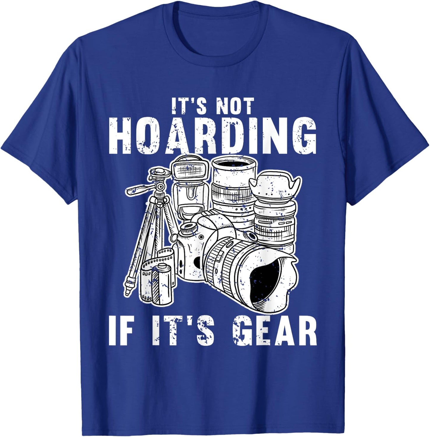 Cool Photography Women Photographer Camera Gear Lens T-Shirt - T-Shirt | Royal