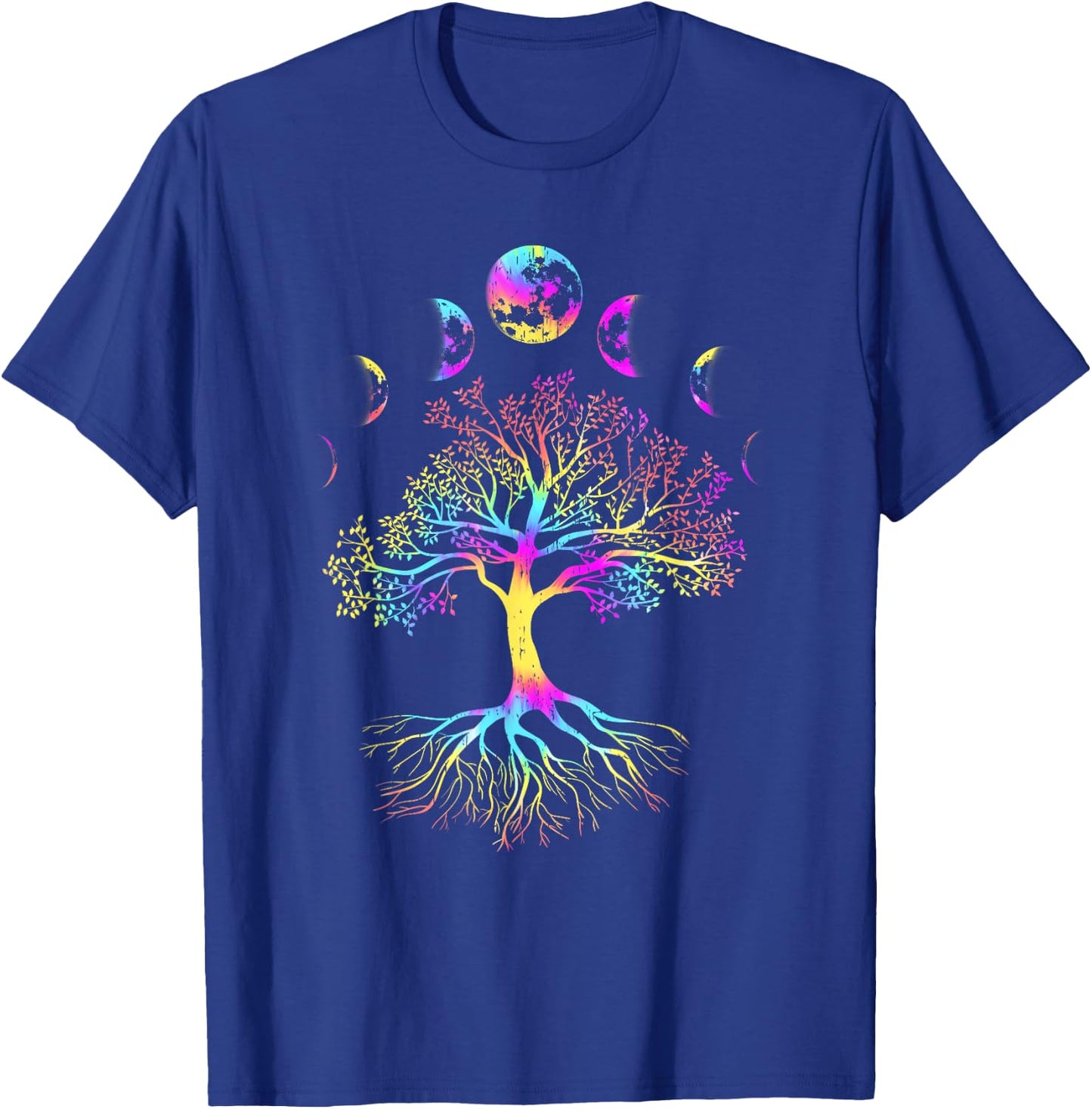 Moon Phases Tree of Life T-Shirt - T-Shirt | Royal