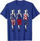 Patriotic Running 4th of July Shirt USA Flag Women Runner T-Shirt - T-Shirt | Royal