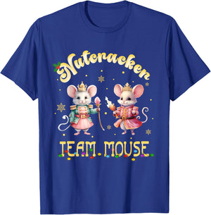 Funny Nutcracker Soldier Toy Christmas Dance Team Mouse Crew T-Shirt - T-Shirt | Royal