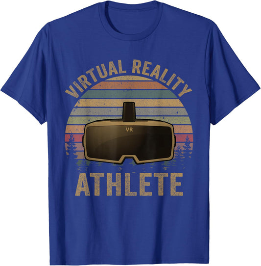 Virtual Reality ATHLETE for VR Gamers T-Shirt - T-Shirt | Royal