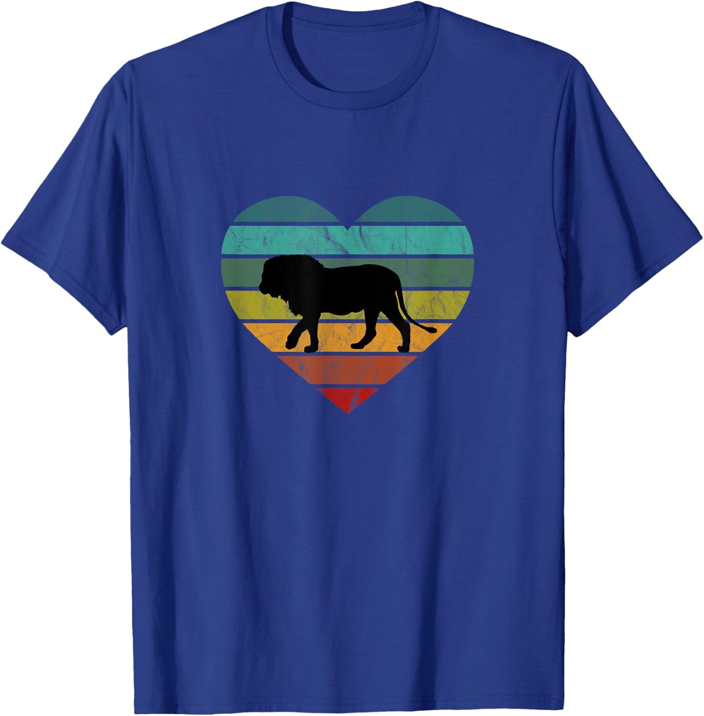 I Love Lions in Africa Heart Wilderness Serengeti Safari T-Shirt - T-Shirt | Royal