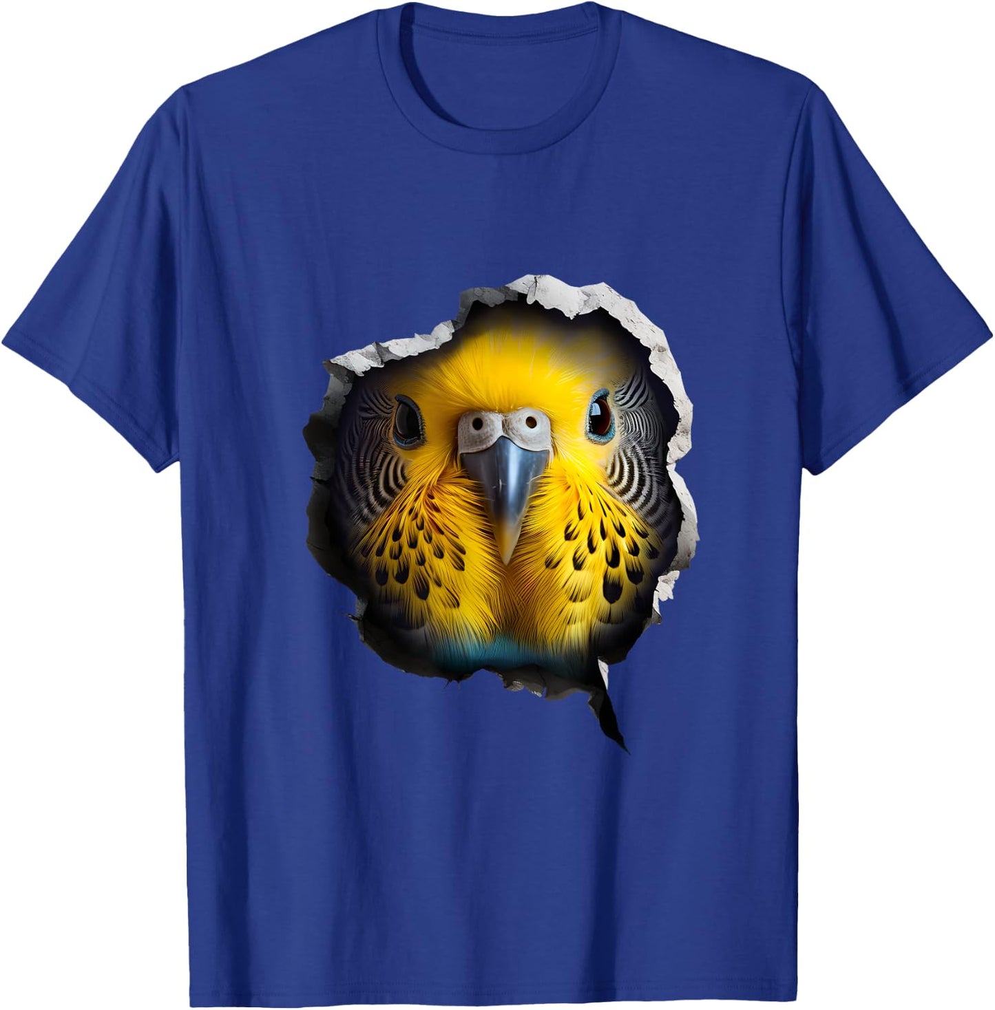 Budgie Face T-Shirt - T-Shirt | Royal