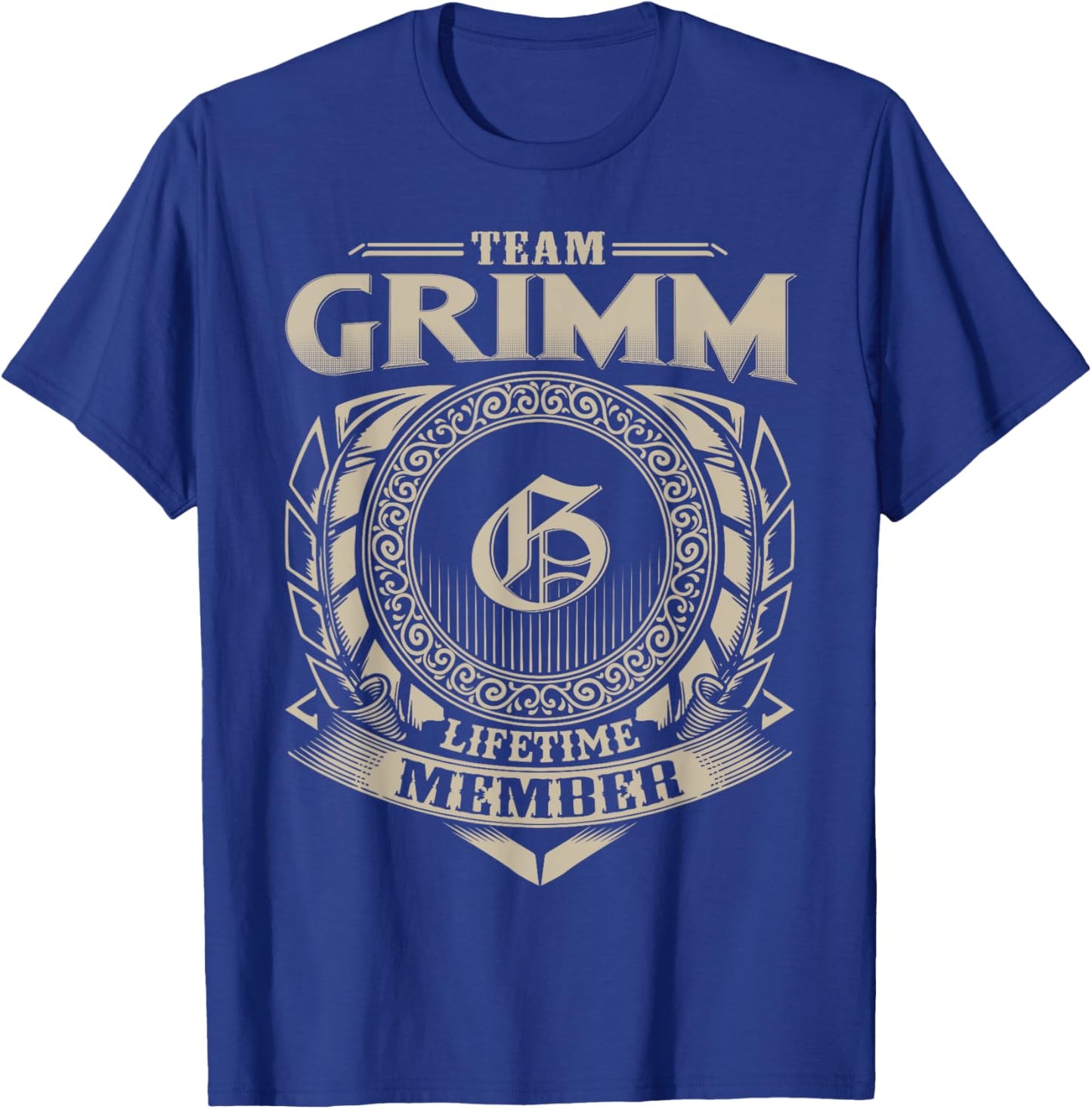 Team GRIMM Lifetime Member Vintage GRIMM Family T-Shirt - T-Shirt | Royal