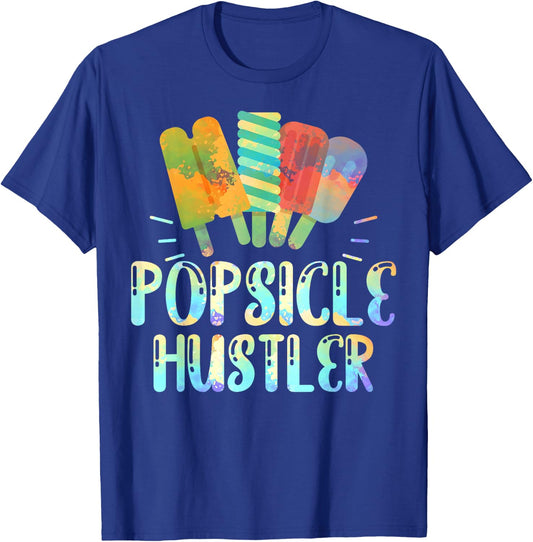 Funny Ice Cream Retro 80s Summer Popsicle Hustler Girls Kids T-Shirt - T-Shirt | Royal