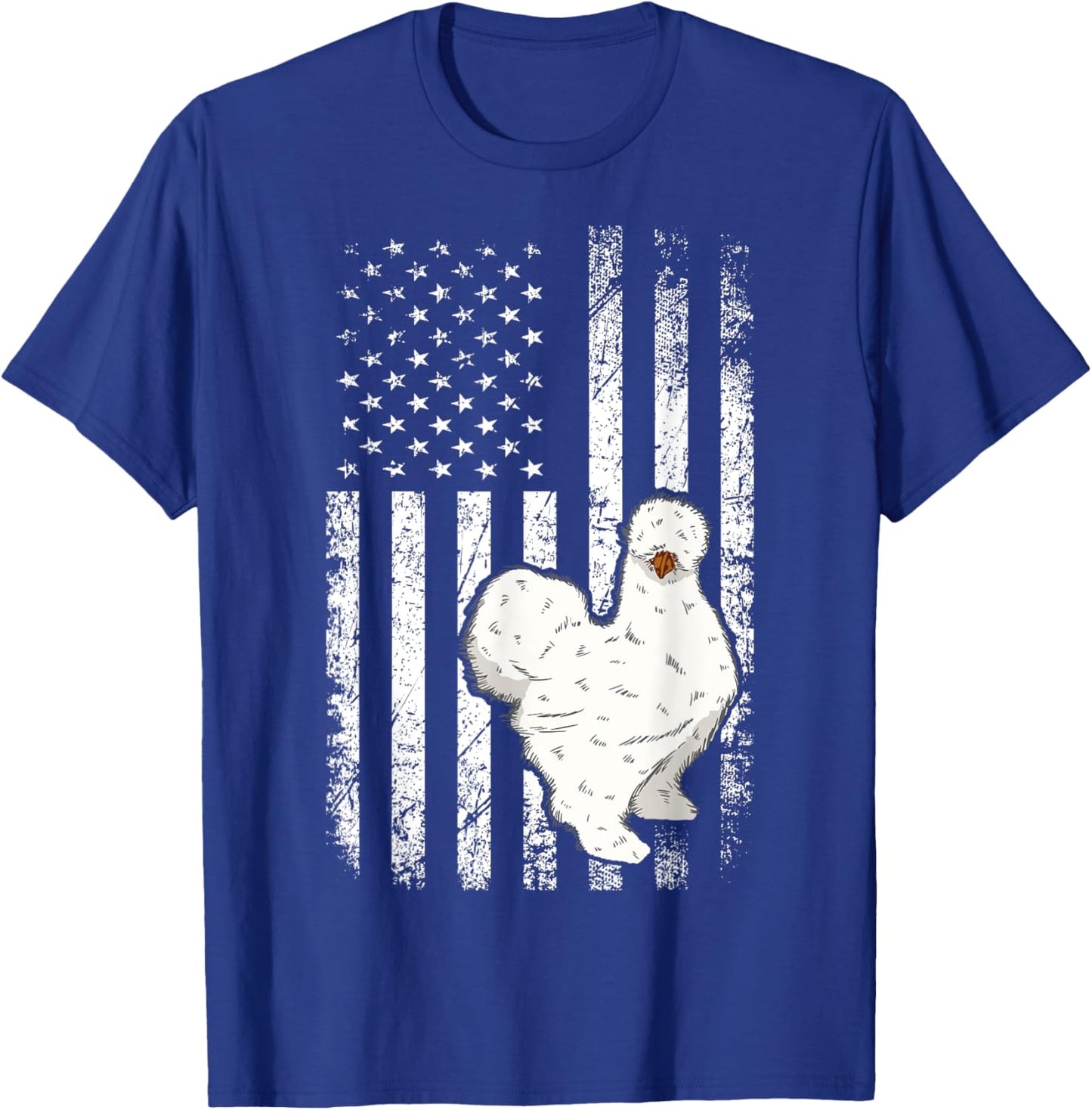 Silkie Chicken Pet Farmer Poulet Chinese Silk Chicken Farm T-Shirt - T-Shirt | Royal