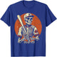 Spooky Creepy Vintage Baseball Skeleton Halloween Men Boys T-Shirt - T-Shirt | Royal