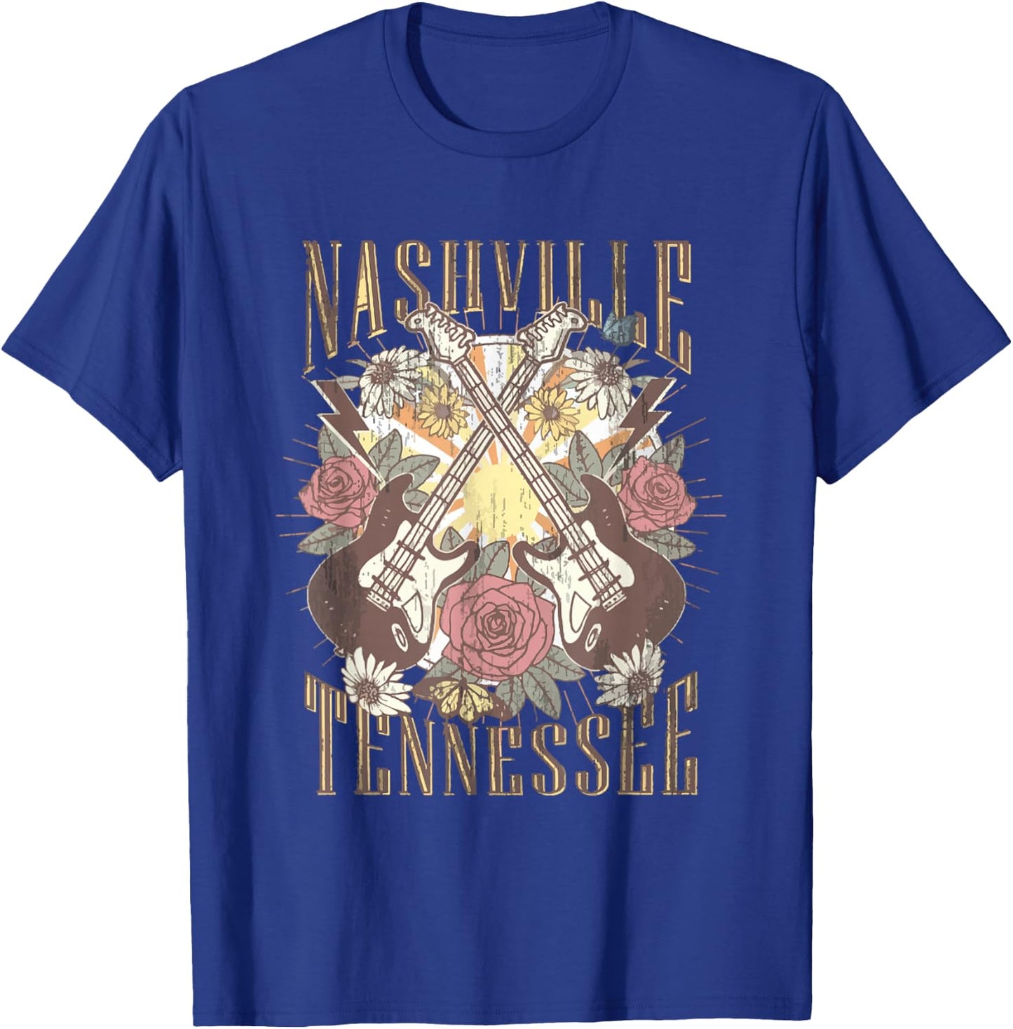 Nashville Country Music City Girls Trip Retro Nash Bash Bach T-Shirt - T-Shirt | Royal