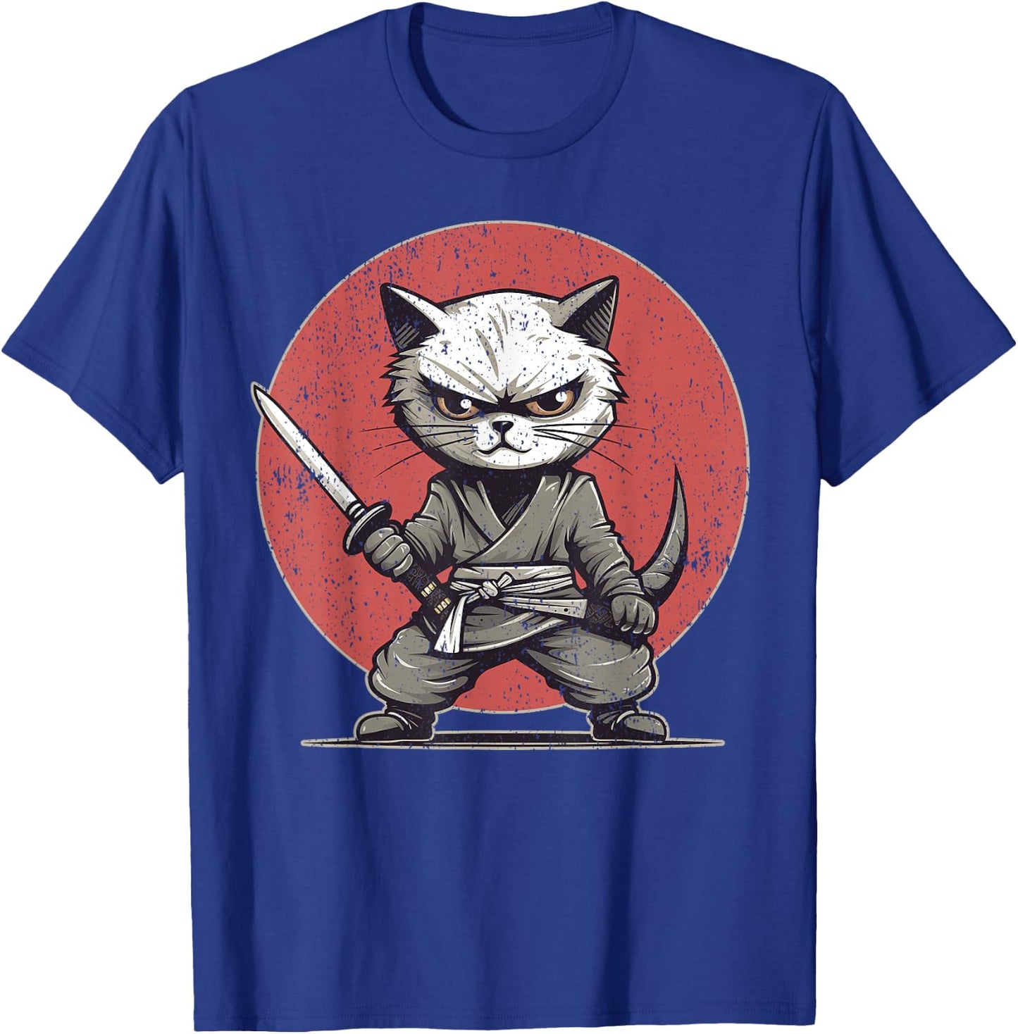 Kitten Ninja Cat Themed , Women's, Black, Small, Short Sleeve, , Modern, Cat Theme, All Seasons, 1 Count T-Shirt - T-Shirt | Royal