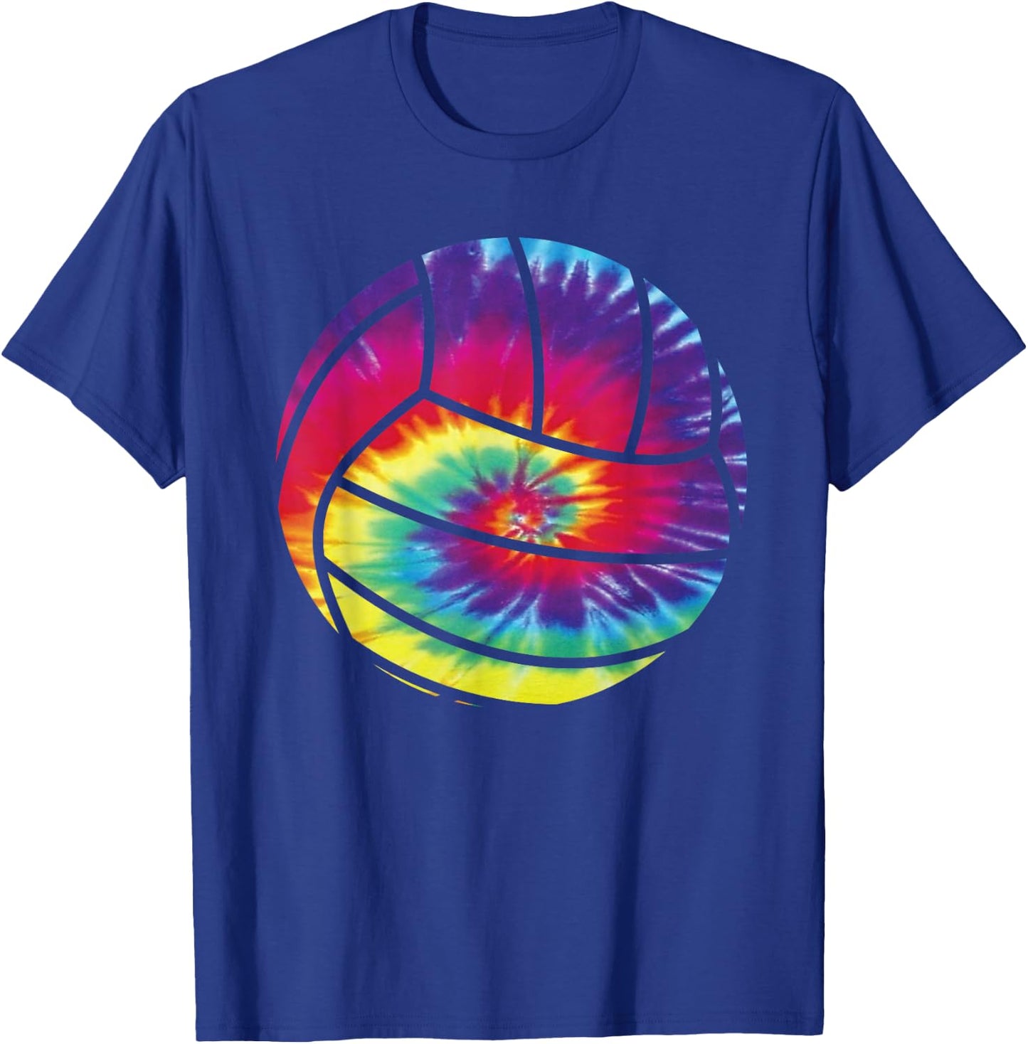 Volleyball Tie Dye Rainbow Kids Boys Teenage Men Girls Gift T-Shirt - T-Shirt | Royal