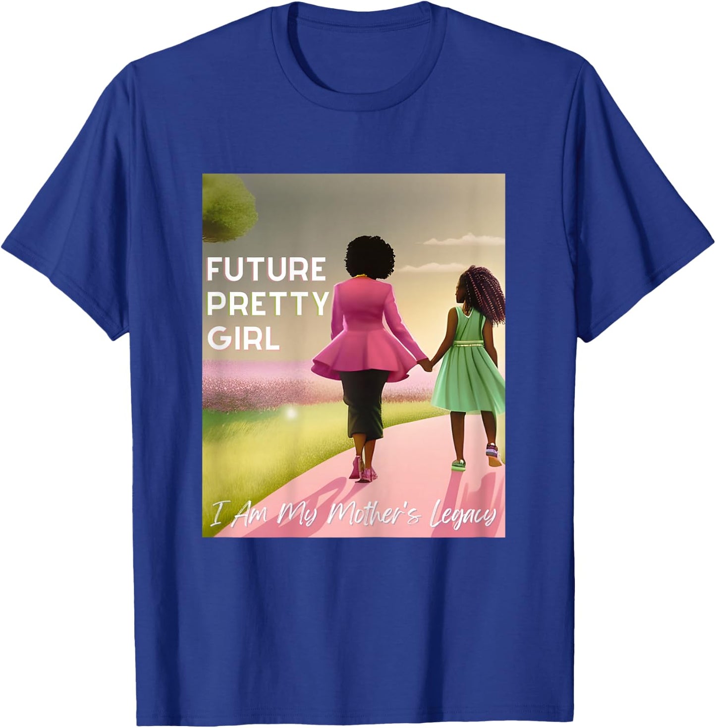 Future Pretty Girl | First Black Sorority 08 T-Shirt - T-Shirt | Royal