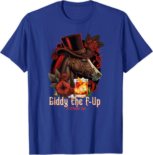 Giddy the F Up and Drink Up, Derby Day Party T-Shirt - T-Shirt | Royal