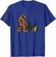 Funny Boston Terrier Bigfoot Dog Walking Dog Mom Dad Kids T-Shirt - T-Shirt | Royal