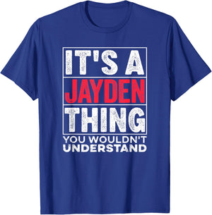 Surname for Jayden T-Shirt - T-Shirt | Royal