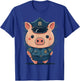 Police Officer Pig Cop on Police Pig T-Shirt - T-Shirt | Royal