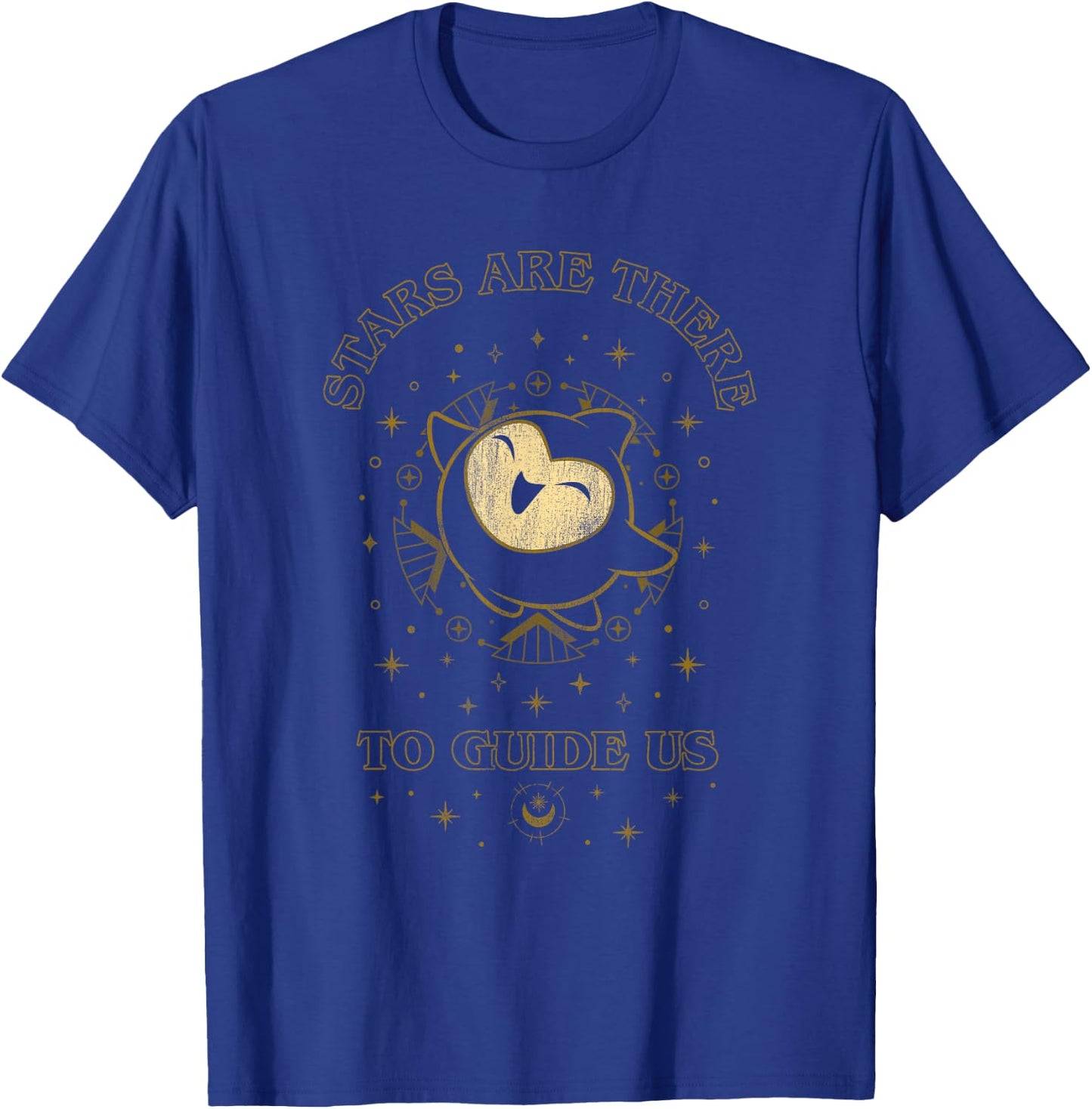 Disney Wish Stars are There to Guide Us Gold Line Art Logo T-Shirt - T-Shirt | Royal