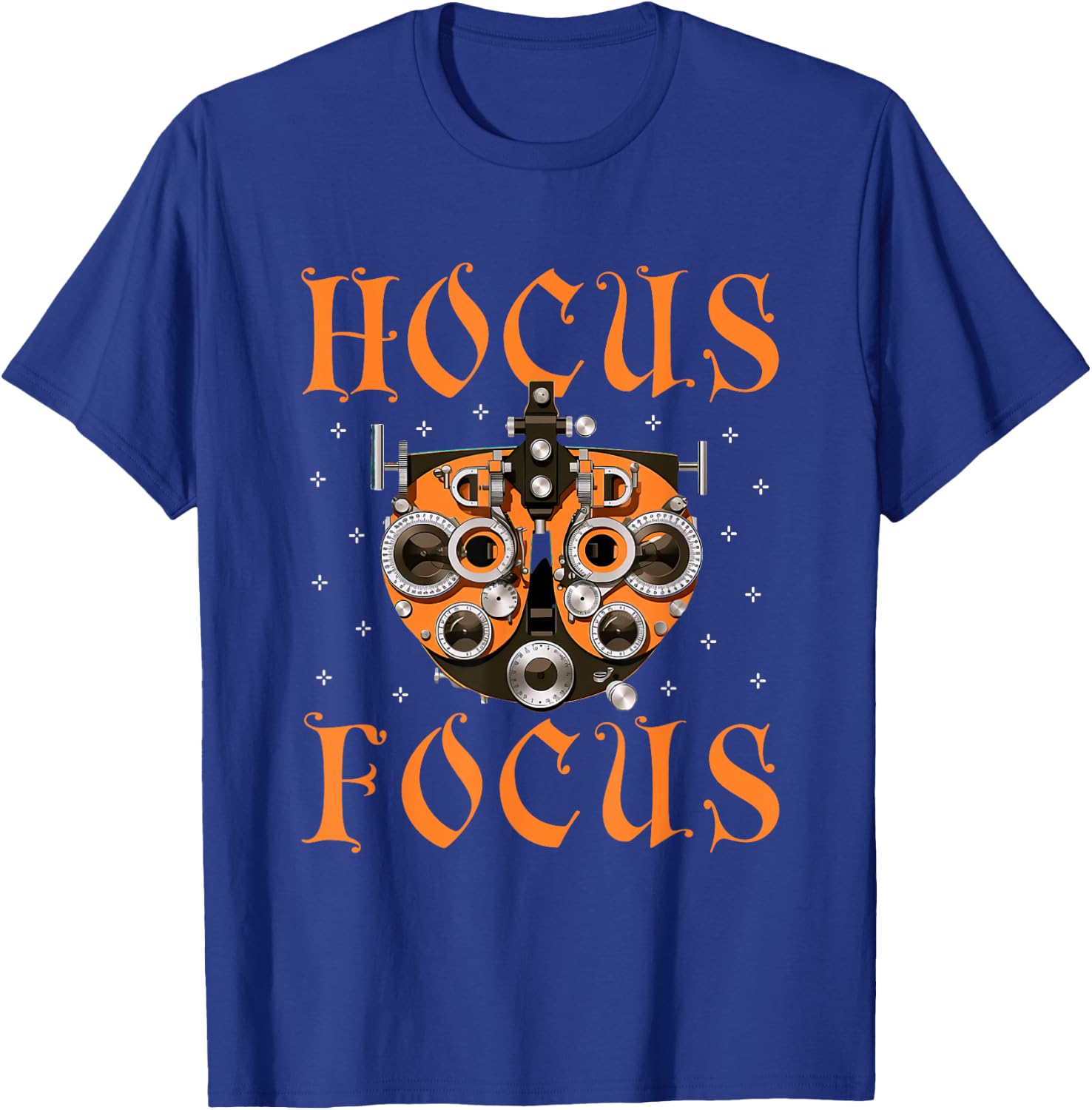 Optometry Halloween Optometrist Phoropter Focus T-Shirt - T-Shirt | Royal
