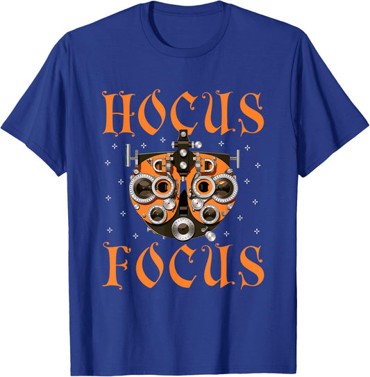 Optometry Halloween Optometrist Phoropter Focus T-Shirt - T-Shirt | Royal