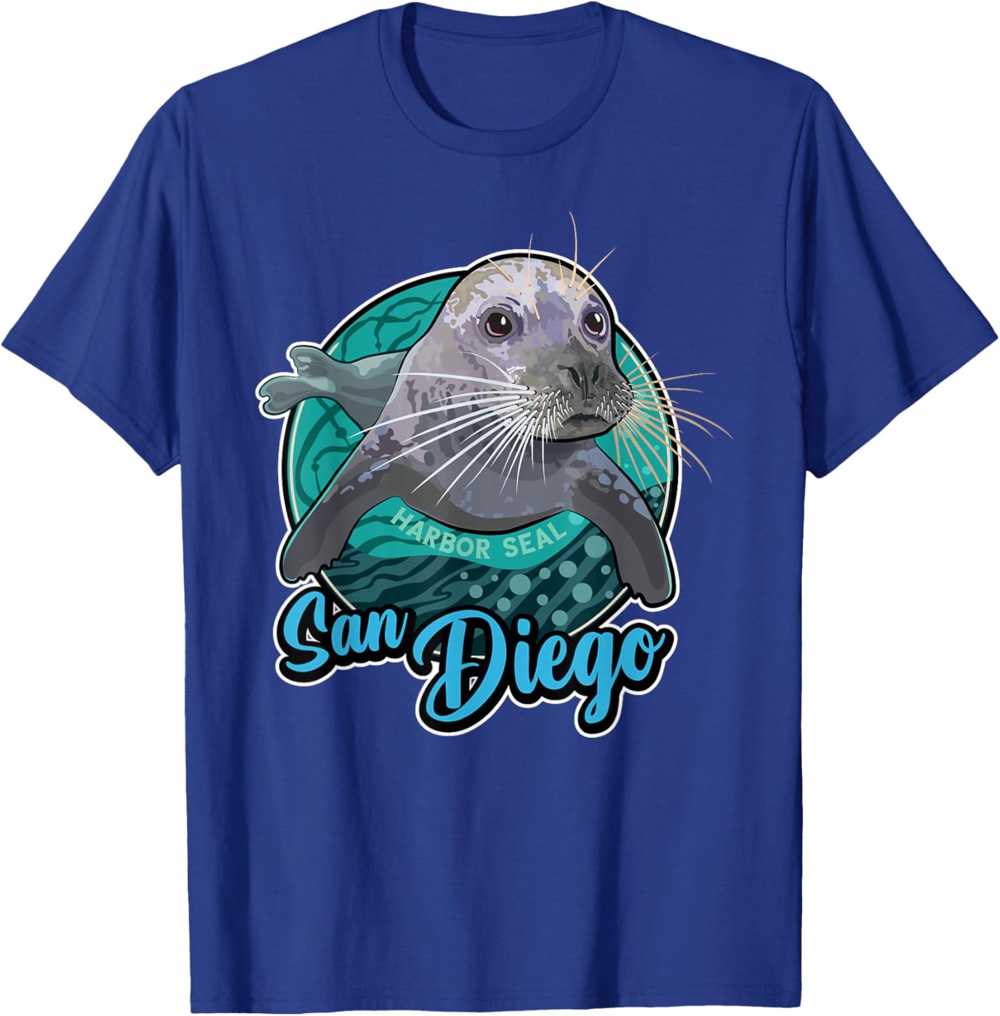 Pacific Harbor Seal at San Diego T-Shirt - T-Shirt | Royal