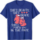 She'll Punch You in The Face - Kickboxer Kickboxing Kickbox T-Shirt - T-Shirt | Royal