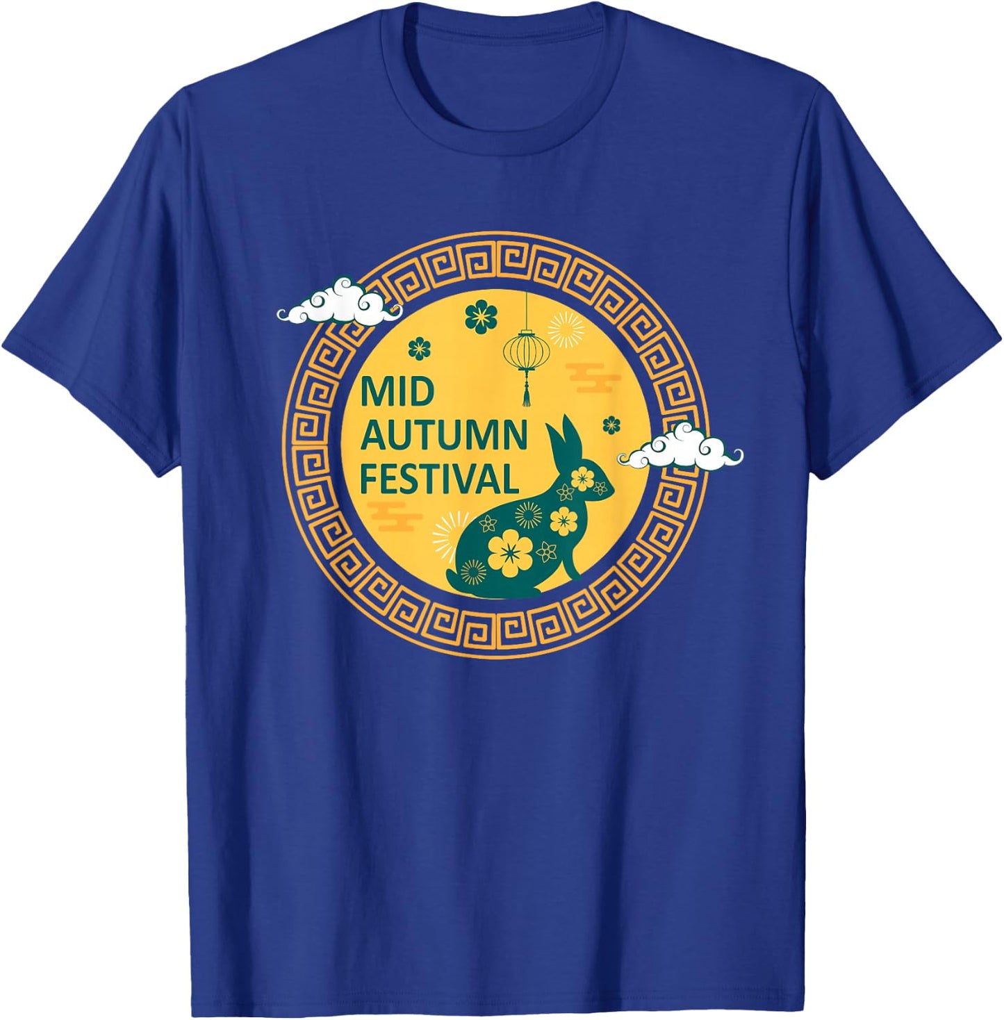 Funny Rabbits Mooncake Chinese New Year Mid Autumn Festival T-Shirt - T-Shirt | Royal