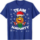 Christmas Upside Down Pineapple Team Naughty Santa Swinger T-Shirt - T-Shirt | Royal