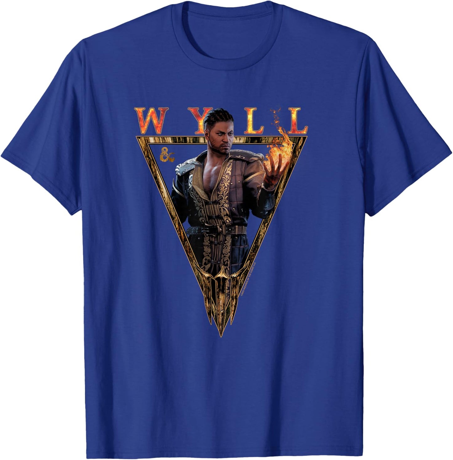 Dungeons & Dragons Baldur's Gate III Wyll Fiery Demon T-Shirt - T-Shirt | Royal